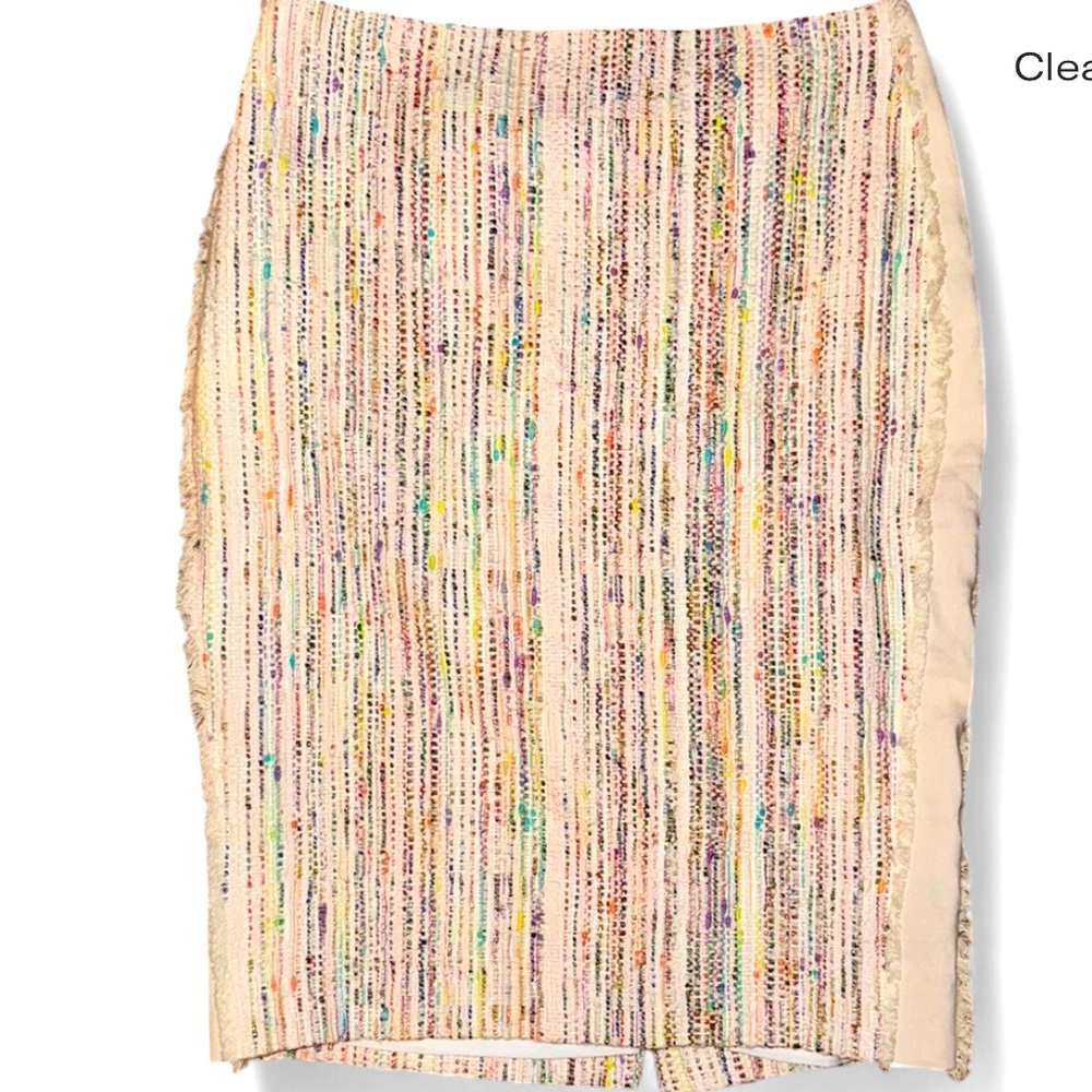 Carlisle Pink and Blue Pencil Skirt Knee-Length Cocktail. Size 4.